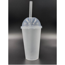 Крышка КУПОЛЬНАЯ D-90 под стакан «Bubble Cup» Матовая  1000 шт/кор  50 шт/уп