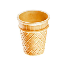 Вафельный  стаканчик для мороженого малый ВС-60.  728 шт/кор