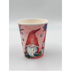 Стакан бумажный для горячих напитков 250 мл Гном