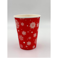 Стакан бумажный для горячих напитков 250 мл Зима 