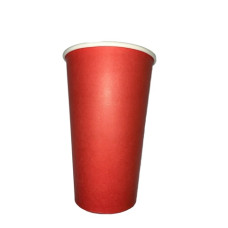 Стакан бумажный для горячих напитков Красный 400 мл 